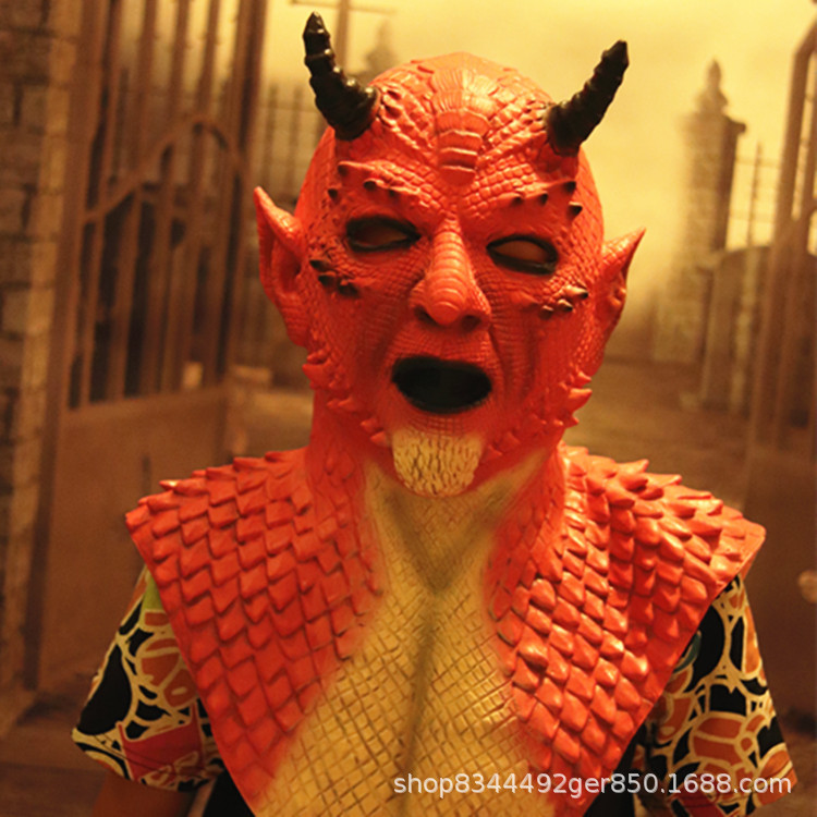 Máscara demonio Halloween Berry horror sombrerería Rey de mentiras diablo apoyos rendimiento