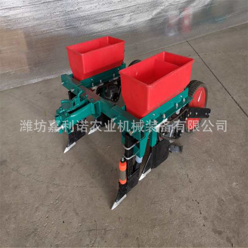 玉米大豆播种机 多功能花生精播机 拖拉机牵引高粱施肥种植机
