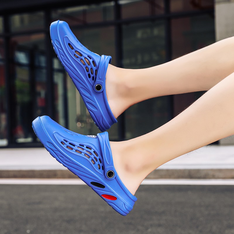 Large size 4849 new style men's beach shoes men's shoes large hole shoes slippers casual outdoor summer sandals for men_voghion.com