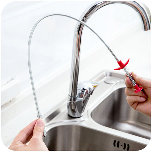 Flexible hand squeezeable sewer picker, picker, sewer garbage clip, four-claw unblocker