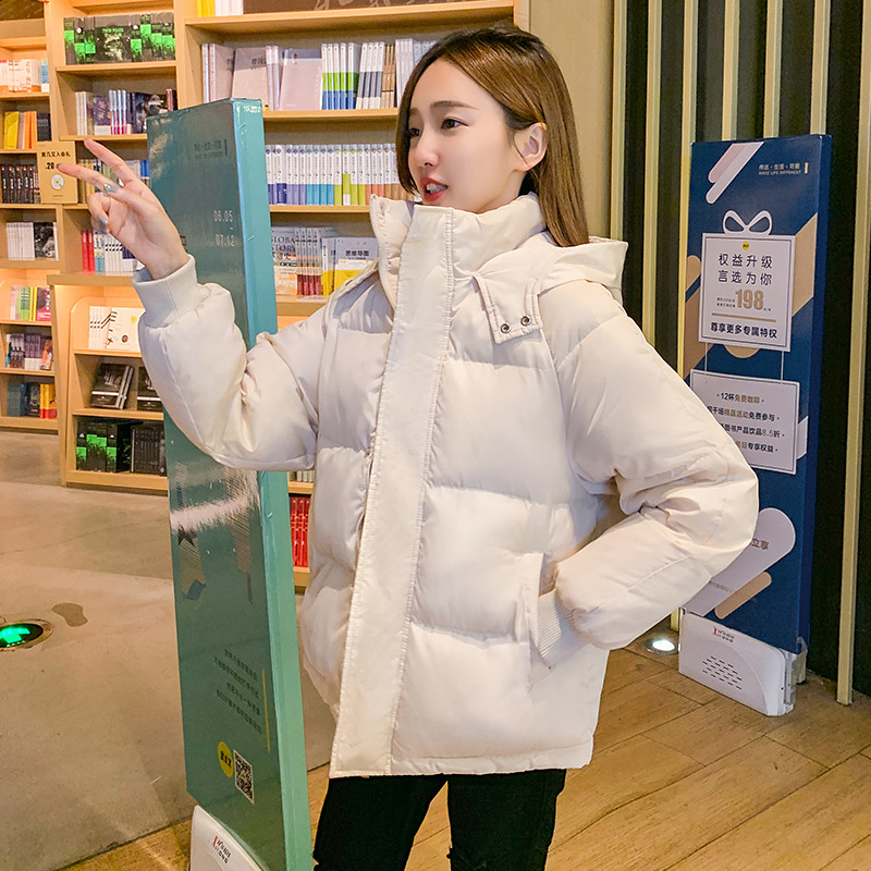 2020 nueva ropa de algodón coreana suelta ropa de pan de invierno de mujer abrigo corto chaqueta de algodón de moda