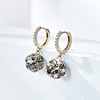 Retro synthesized crystal earings, fashionable brand earrings, 2024 years