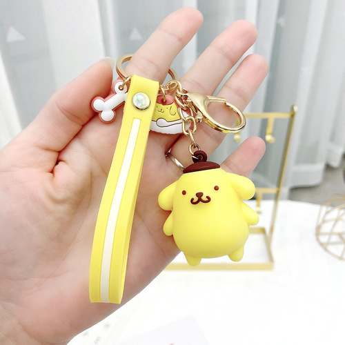 Cartoon Frog Sanrio Keychain Kurome Cute Couple Bag Pendant Creative Gift Manufacturer Wholesale