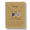 Zodiac signs for beloved, seats group, necklace, Aliexpress, new collection, Birthday gift, wholesale