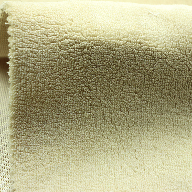 阻燃珊瑚绒家纺毛毯玩具面料针织经编涤纶美标阻燃单面珊瑚绒布