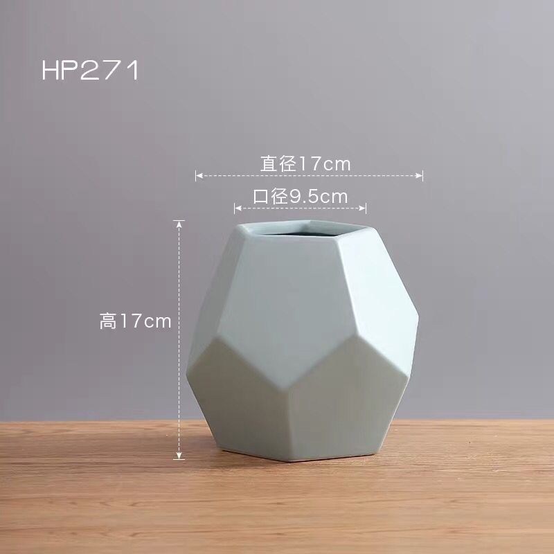 Nórdico creativo florero de cerámica decoración moderna minimalista decoración del hogar sala de estar comedor arreglo floral flor seca al por mayor