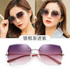 Sunglasses, crystal, glasses solar-powered, sun protection cream, new collection, Korean style, UF-protection