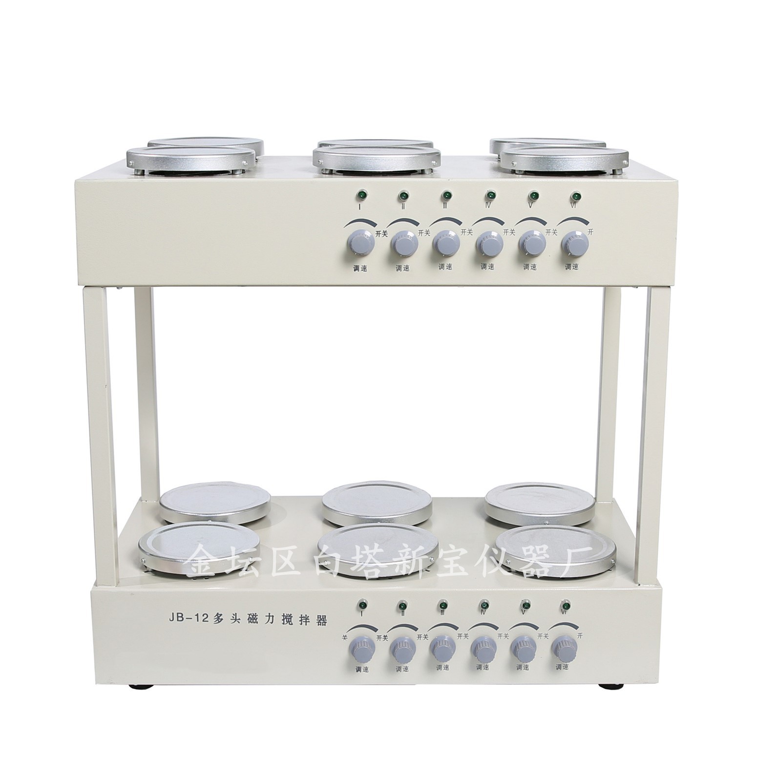 12*1000ml磁力搅拌器/ JB-12双层磁力搅拌器 不加热