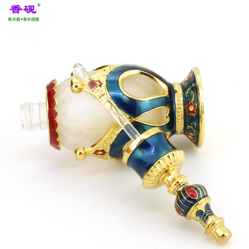 香砚25ml湖蓝色皇冠头香水瓶摆件5.jpg