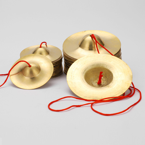 Manufacturer wholesale pure sounding copper, large, medium and small Beijing cymbals, gold cymbals, water cymbals, hafniums, small copper rubs, adult waist drums, hairpins, cymbals