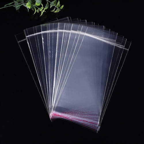Factory wholesale clothing packaging bag transparent opp self-adhesive head seal bag printable opp bag packaging bag