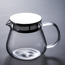 厂家现货耐热咖啡壶 手冲咖啡壶咖啡器皿透亮分享壶带把手冲壶