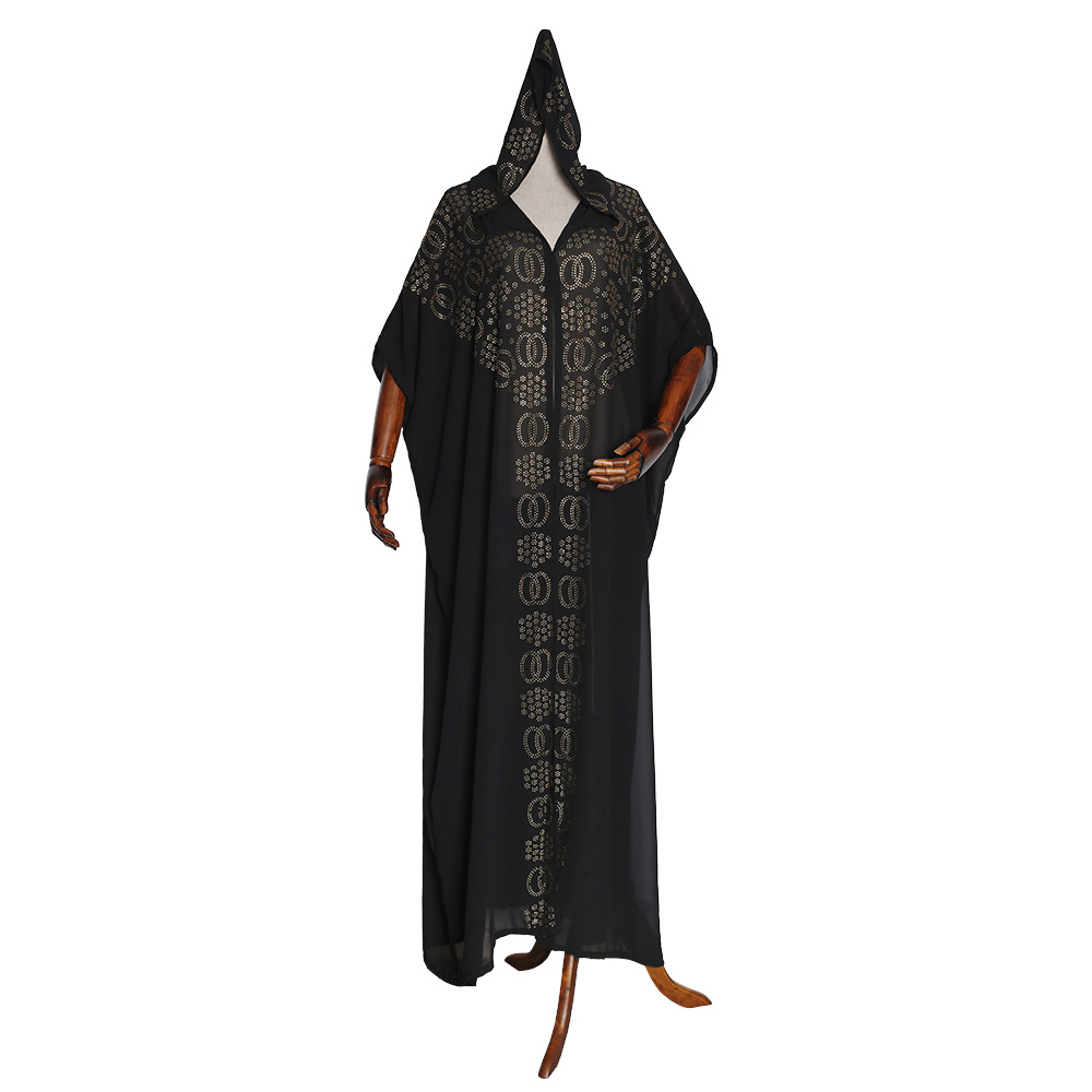 Vêtements pour femmes nouvelle cape perle chaude diamant manches chauve-souris robe_voghion.com