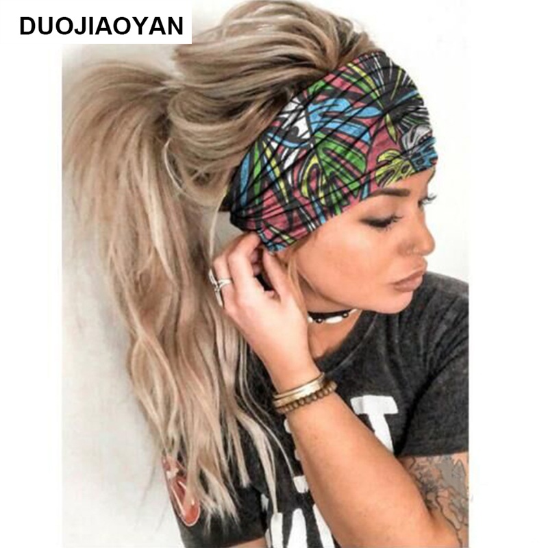 Creative Knit Printing Wide Headband Wholesale Nihaojewelry display picture 11