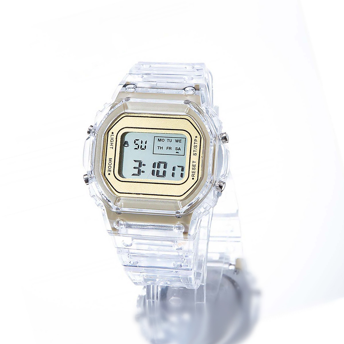 Casual Solid Color Hook Electronic Kids Watches display picture 2