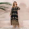 Middle East Large Women's Malaysian Spring Dress Long Dress