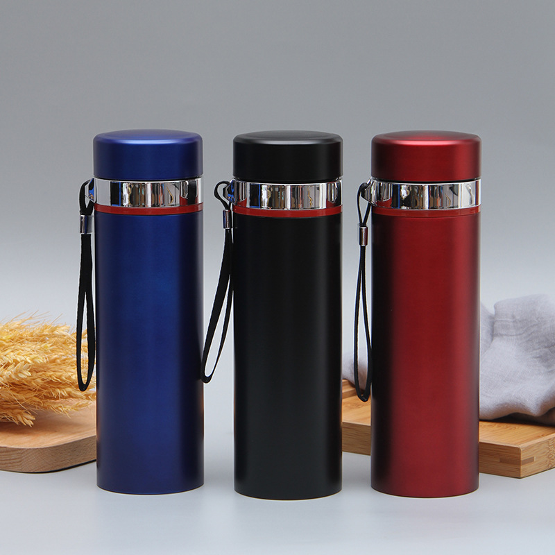 man business affairs Straight Cup 304 Stainless steel vacuum flask gift to work in an office Make tea Water cup customized