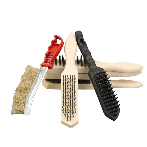 Wire brush rust removal industrial brush iron brush kitchen cleaning literary play wire brush knife brush polishing fish scale brush