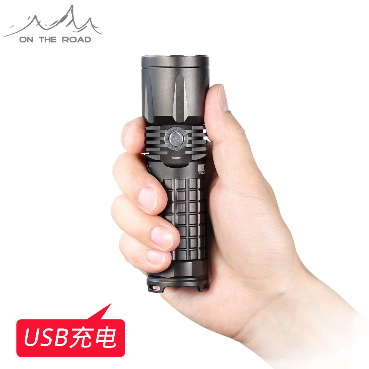 在路上X5 USB直充手电筒可充电26650强光远射迷你防身ON THE ROAD|ru