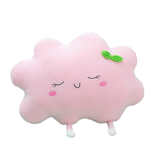 Ins trendy Nordic sun pillow, girl's heart cloud feather cotton plush cushion, home sofa decoration throw pillow
