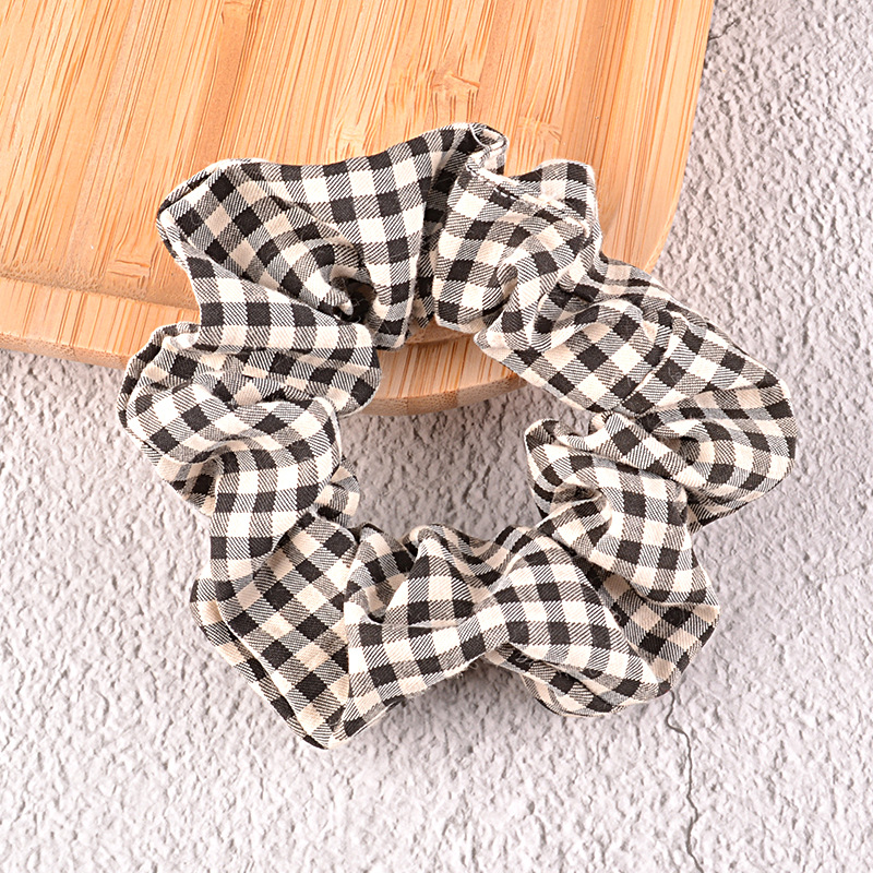 Fashion Plaid Hair Scrunchies Wholesale display picture 6