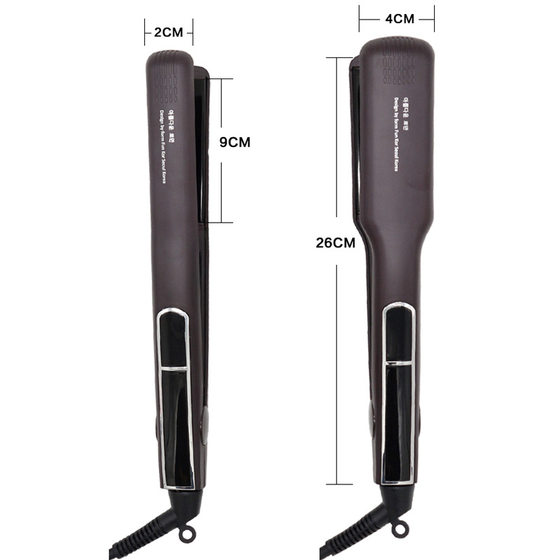 A generation of Korean purple hair straightener dry wet dual-purpose curling iron ceramic splint curling straight two 3D floating perm plate