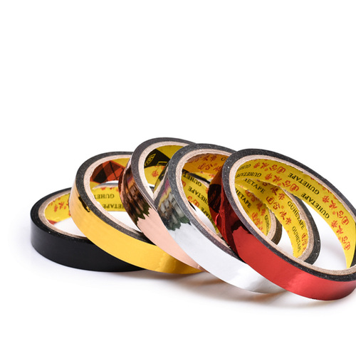 Laser tape BOPP tape Gold red black silver tape Aluminized film tape Gold plated tape