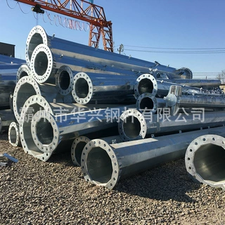 定制110KV钢管杆 单回路电力钢杆 高压钢管塔 输电钢杆批发