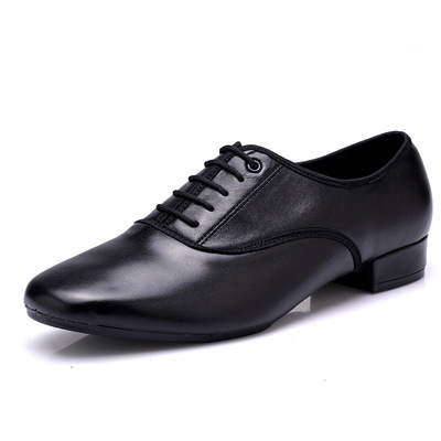  Men's genuine leather ballroom latin dance shoes men's dance shoes square dance shoes adult soft bottom men's waltz tango dance shoes