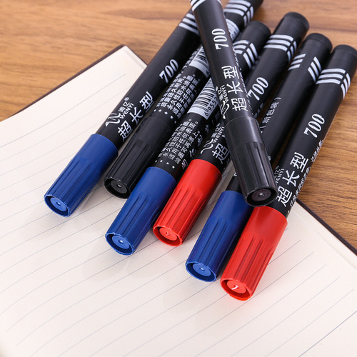 Marker pen black oily non-fading color thick stroke pen large pen hook line pen marker pen marker pen