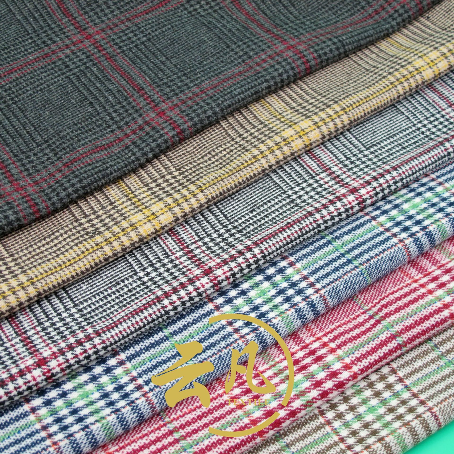 新款工厂 复古线条格子 英伦线条女装格子经典外套毛呢|ms