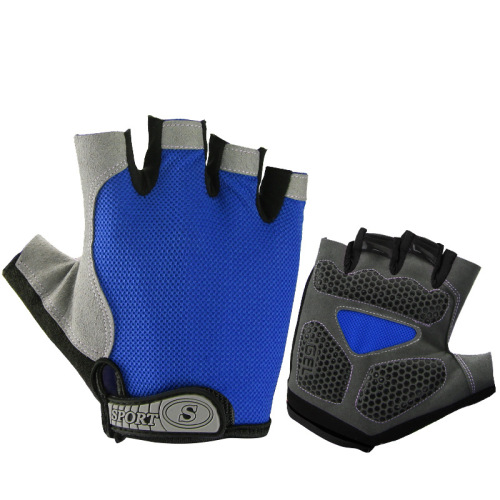 Cycling half-finger gloves mountain bike short-finger gloves for men and women summer thin breathable silicone shock-absorbing cycling equipment