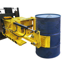 武汉汉利FCD叉车用电动油桶提升搬运180°翻转倒料圆桶属具