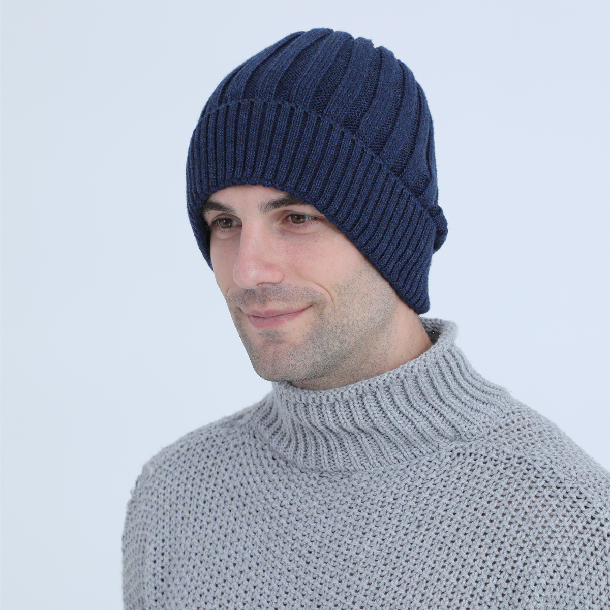 Berretto beanie in maglia di lana per uomo e donna_voghion.com