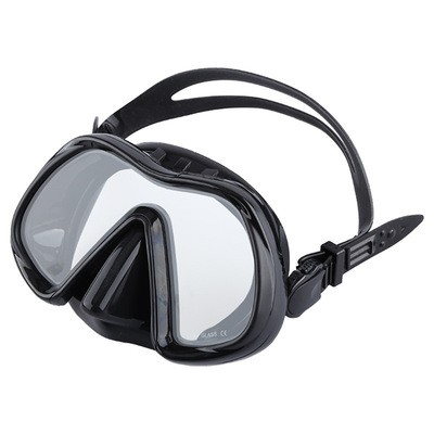 厂家一体平面钢化玻璃贴合防水防雾硅胶大框泳镜浮潜水肺面罩面镜