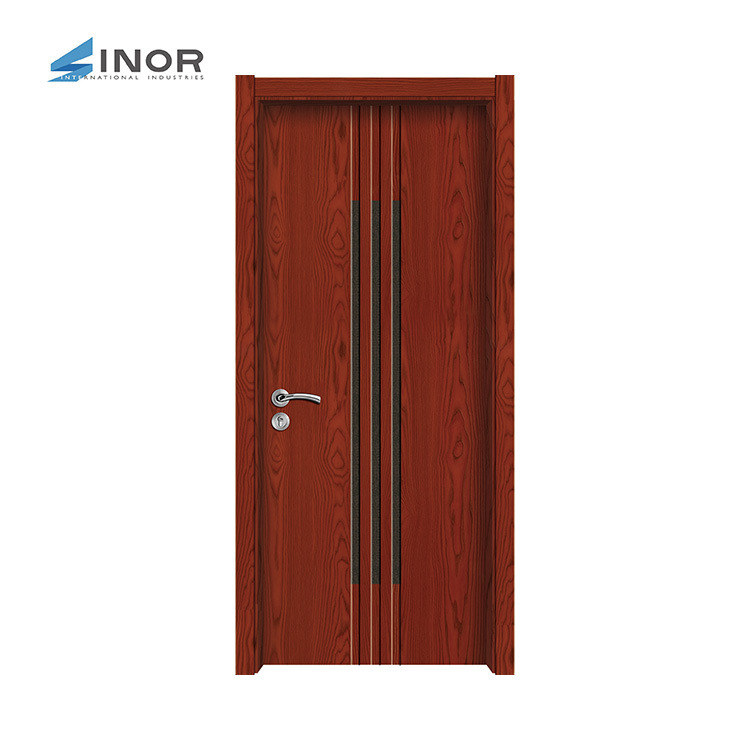 Una puerta a la parte superior habitación dormitorio conjunto doméstico puerta interior sin pintura puerta compuesta de madera sólida puerta de ingeniería