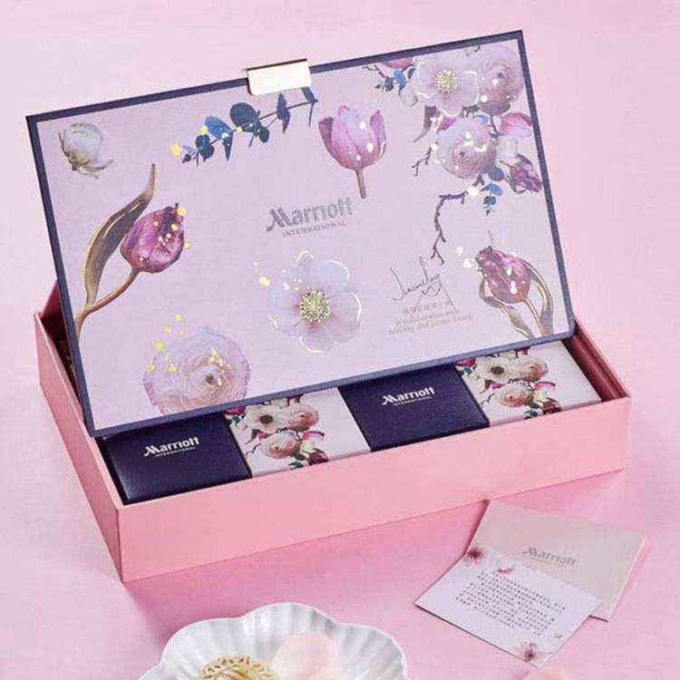 精品创意月饼盒印刷 斜开式八粒装中秋月饼礼品盒精装盒广州定 制