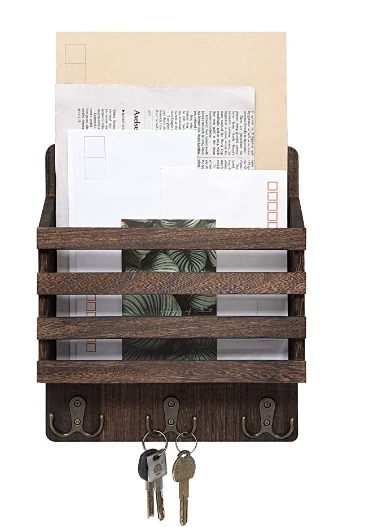 Сортер почты Органайзер деревянный стеллаж для хранения ключей в стиле кантри настенный держатель для писем Органайзер