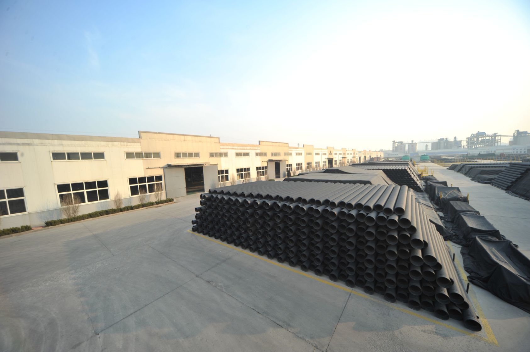 SN8 SN4 HDPE 雙壁波紋管材 管件 下水溝地埋排水管道