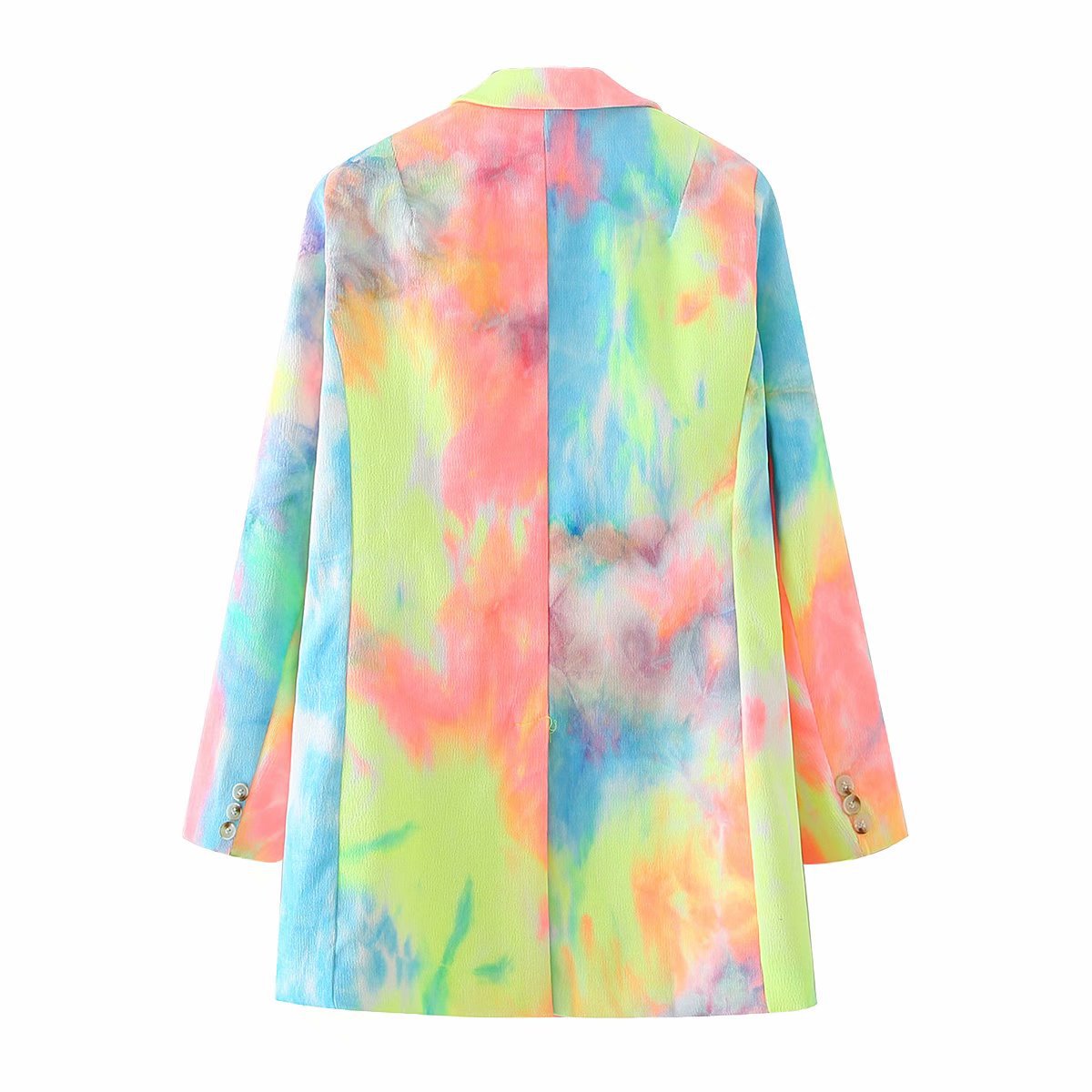 wholesale new double-breasted colorful tie-dye printing suit jacket  NSAM4228