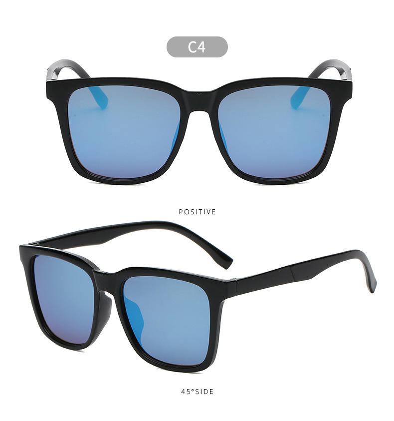 Unisex Casual Solid Color Ac Square Full Frame Sunglasses display picture 3