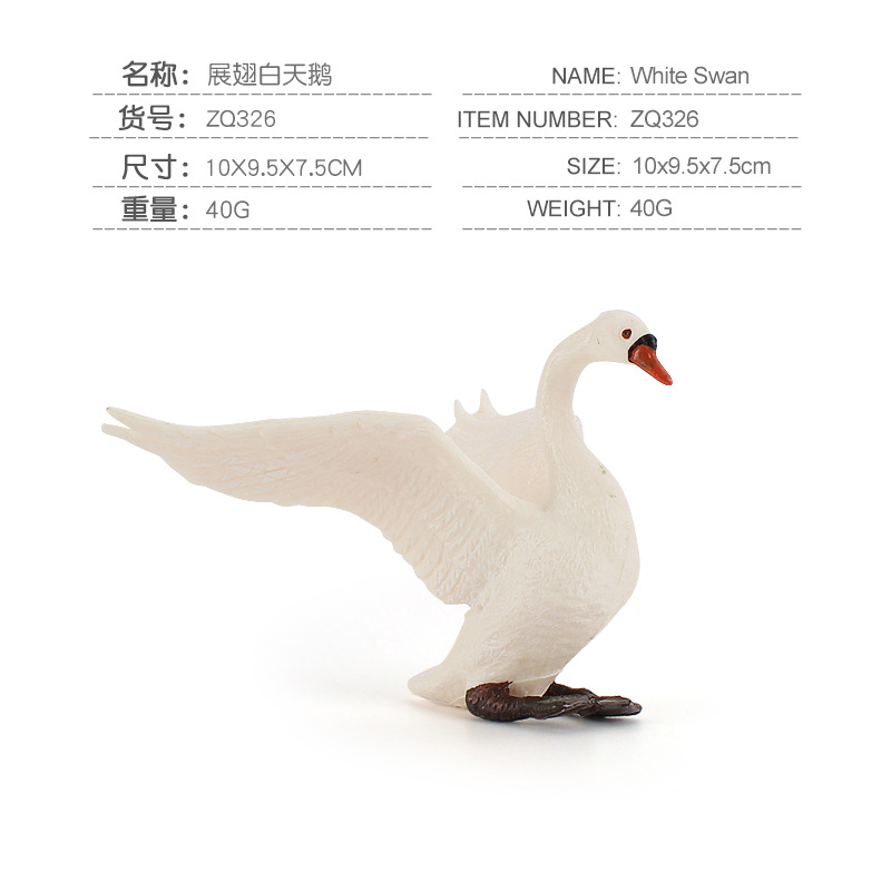 Exportación transfronteriza nuevos niños simulación granja aves modelo animal pollo pato ganso arena bandeja combinación 11 piezas conjunto adornos