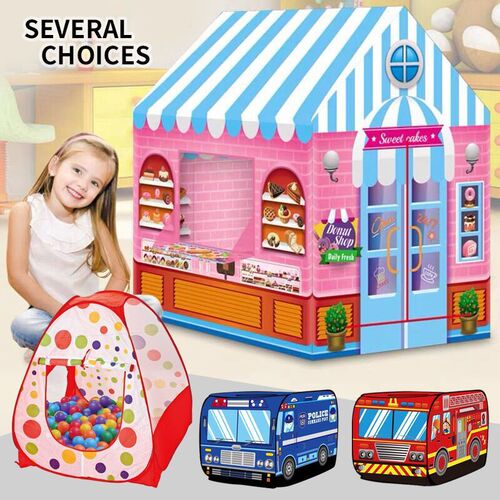 Car Tent Children's Game House Indoor Small House Toy House Boy Baby Role Play Folding Ocean Ball Pit