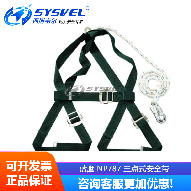 BLUE EAGLE蓝鹰劳保用品三点式安全带NP787
