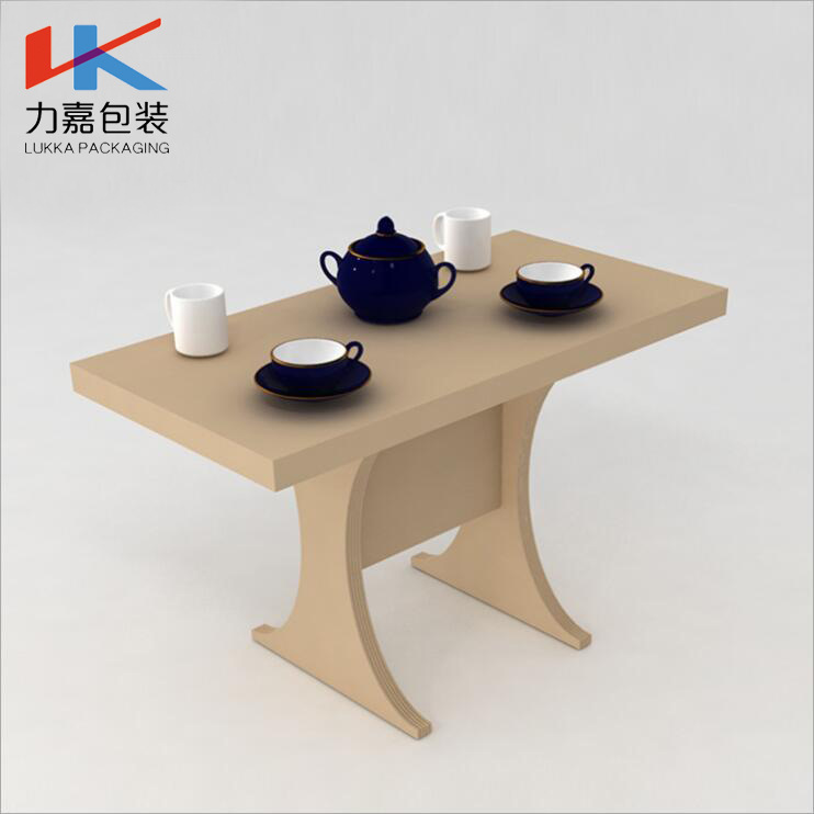 力嘉包装瓦楞纸卡座双人长桌家居家具展会展览摆件装饰品环保材质