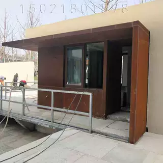 耐候钢景观幕墙厂家焊接安装户外耐候板景观红锈钢板镂空幕墙加工