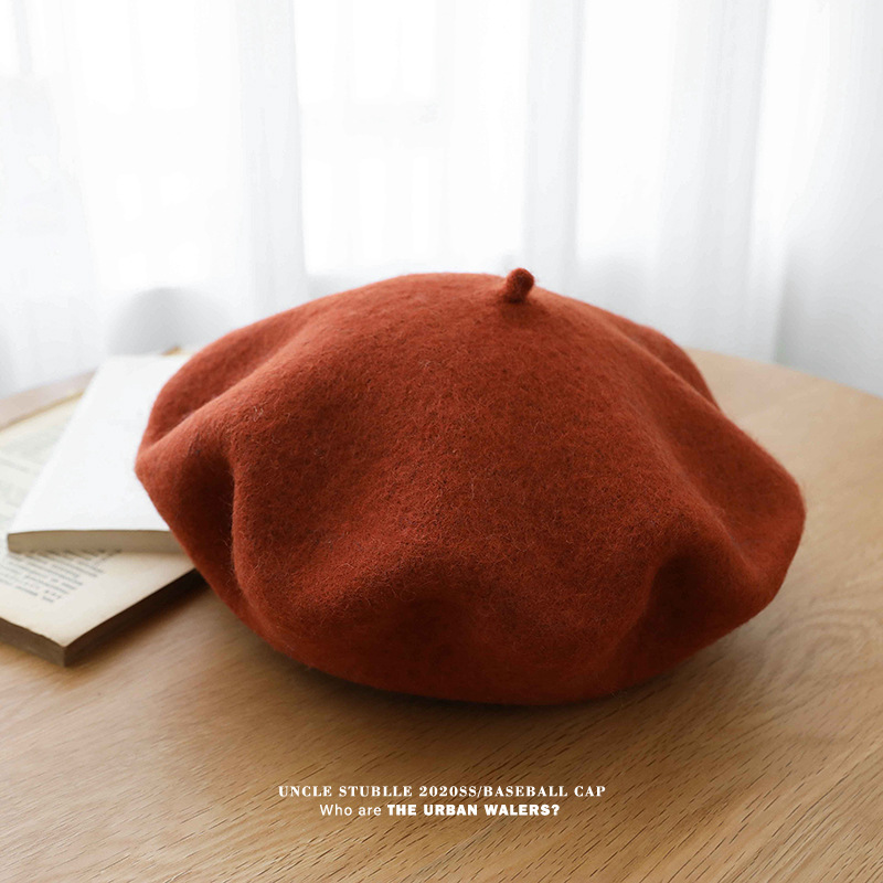 Unisex Wool beret woman retro autumn-winter everything breathable artist hat summer thin hipster woman_voghion.com