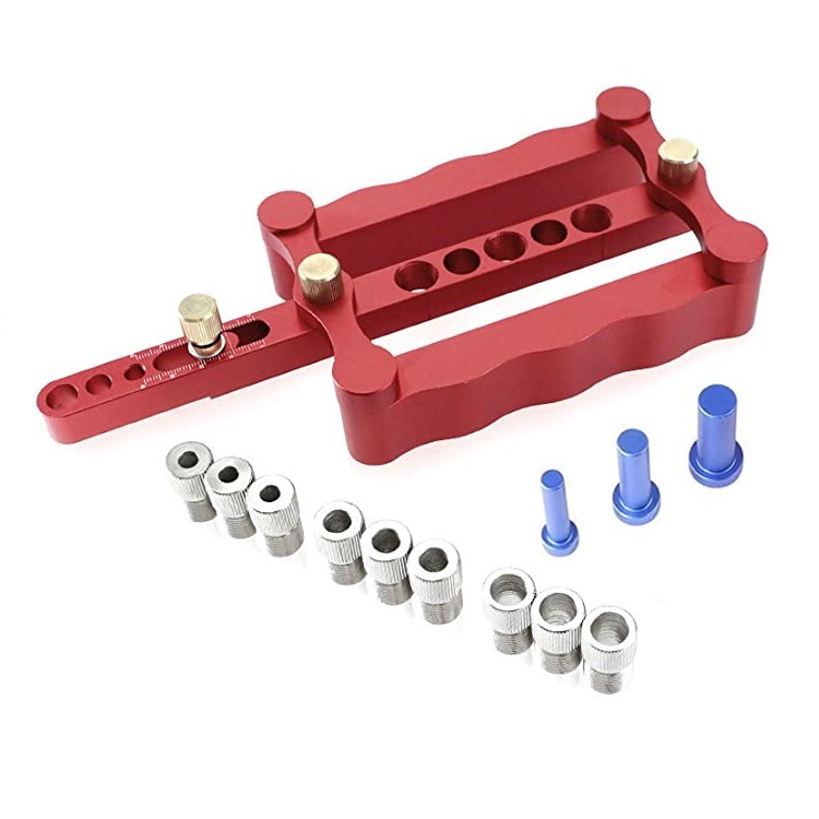 Carpintería agujero recto localizador de madera redonda Tenon puncher localizador agujero abridor DIY herramienta de perforación de la carpintería