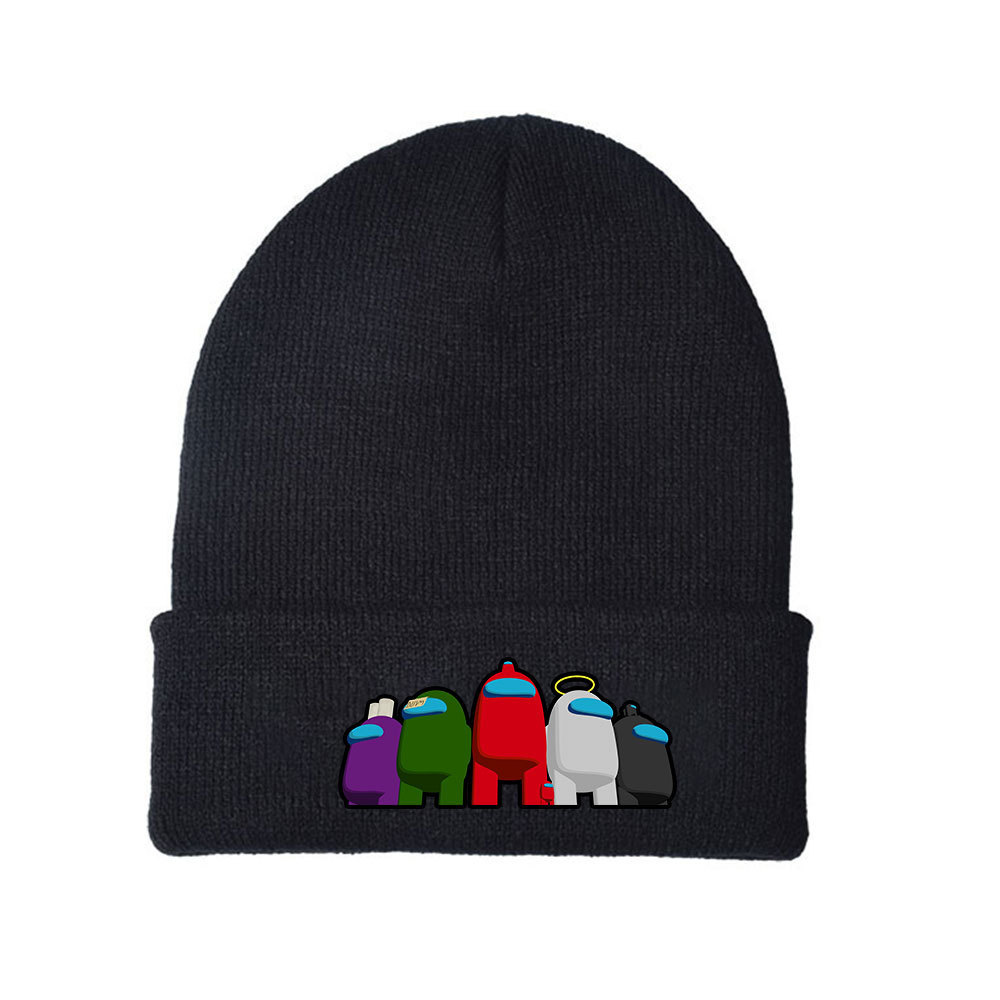 among us Knitted Hat Game Surrounding Students Men's and Women's Fashion Autumn and Winter Warm Cold-proof Wool Hat
