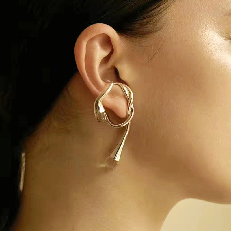 Simple New Irregular Ear Hooks Pierced  Earrings Wholesale Nihaojewelry display picture 14